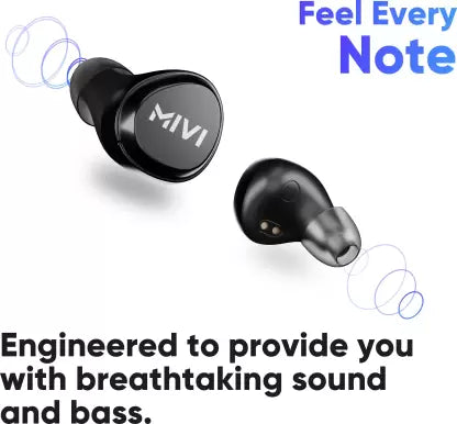 Mivi DuoPods M20 True Wireless Bluetooth Headset (Black, True Wireless) Mivi DuoPods M20 True Wireless Bluetooth Headset (Black, True Wireless)